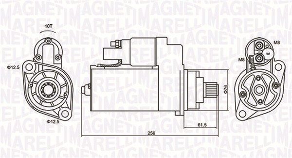 Стартер   063721405010   MAGNETI MARELLI