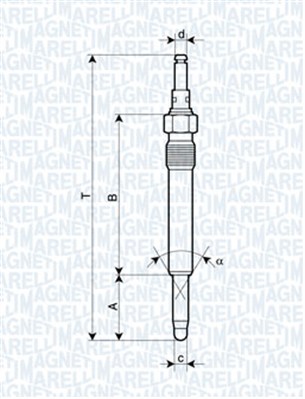 Свічка розжарювання   062900003304   MAGNETI MARELLI