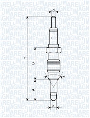 Свічка розжарювання   062900011304   MAGNETI MARELLI