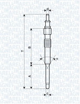 Свічка розжарювання   062900042304   MAGNETI MARELLI