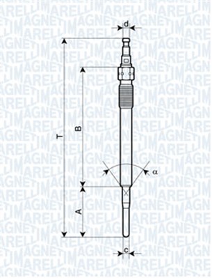 Свічка розжарювання   062900051304   MAGNETI MARELLI