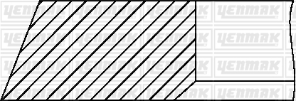 Комплект поршневих кілець 91-09285-000 YENMAK #1