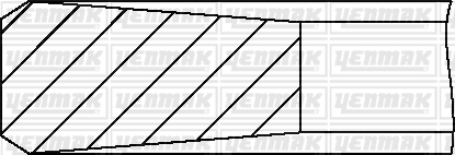 Комплект поршневых колец   91-09606-000   YENMAK