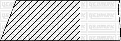 Комплект поршневих кілець 91-09720-025 YENMAK #1