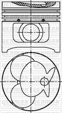 Поршень   31-03617-000   YENMAK