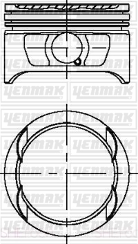 Поршень   31-04225-000   YENMAK