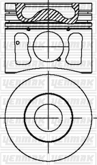 Поршень   31-04253-000   YENMAK