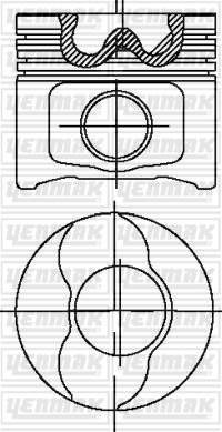 Поршень   31-04281-000   YENMAK