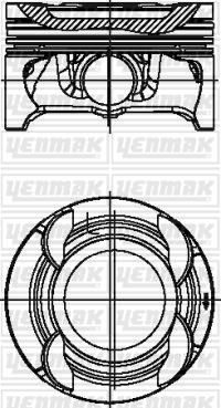 Поршень   31-04766-000   YENMAK