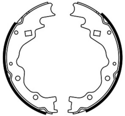 Комплект гальмівних колодок   C03025ABE   ABE