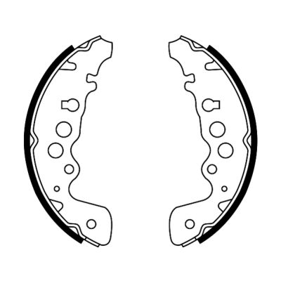 Комплект гальмівних колодок   C08018ABE   ABE