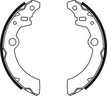 Комплект гальмівних колодок   C08021ABE   ABE