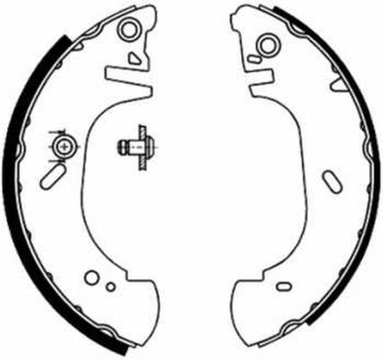 Комплект тормозных колодок C0G048ABE ABE #1