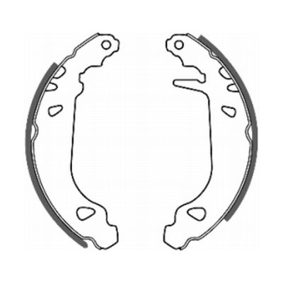 Комплект гальмівних колодок, ABE C0P010ABE Комплект гальмівних колодок, ABE C0P010ABE