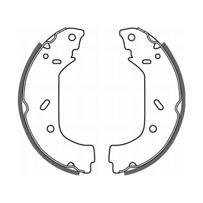 Комплект тормозных колодок   C0P015ABE   ABE