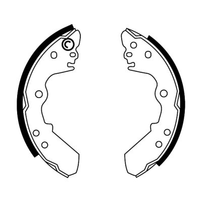 Комплект тормозных колодок   C0X011ABE   ABE