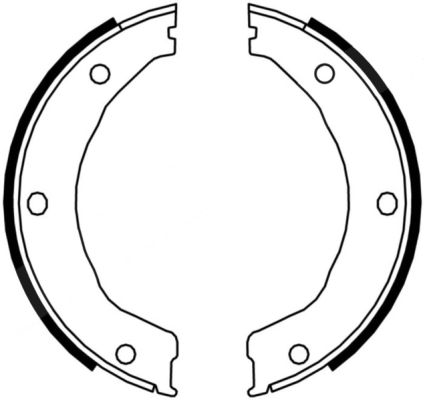 Комплект тормозных колодок   CRG002ABE   ABE