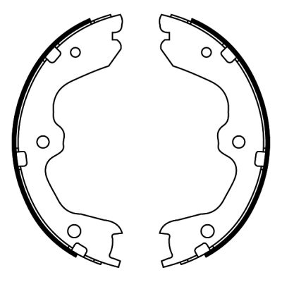 Комплект тормозных колодок, стояночная тормозная система   C01067ABE   ABE