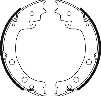 Комплект тормозных колодок, стояночная тормозная система C08028ABE ABE #1