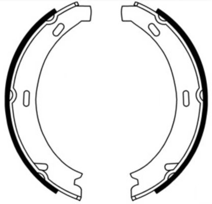 Комплект гальмівних колодок, стоянкове гальмо CRM012ABE ABE #1