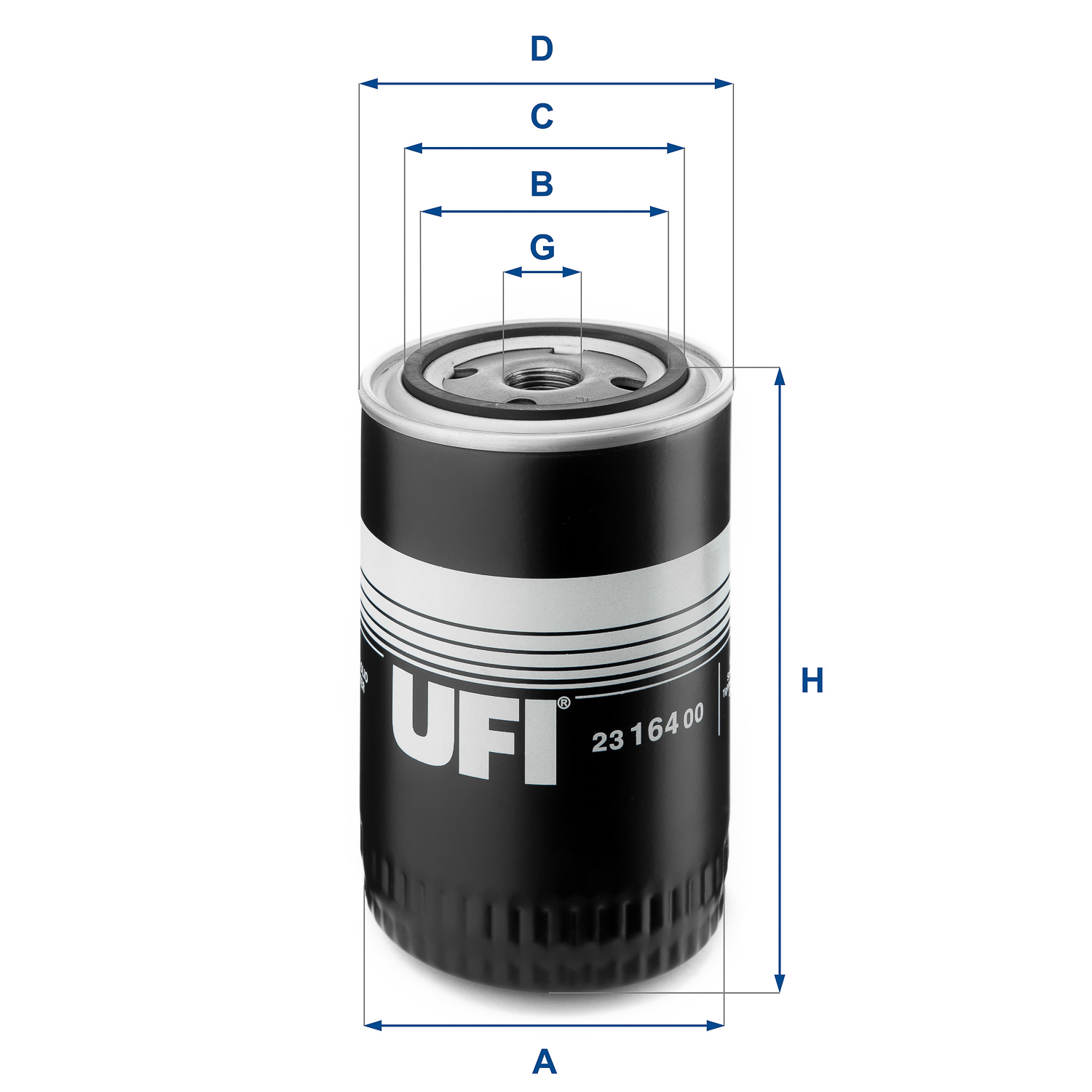 Оливний фільтр   23.164.00   UFI