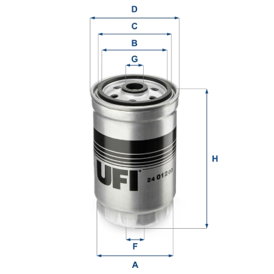 Топливный фильтр   24.012.00   UFI