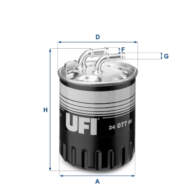 Топливный фильтр   24.077.00   UFI