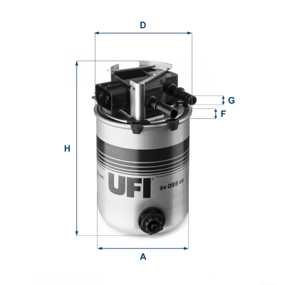 Топливный фильтр   24.095.00   UFI