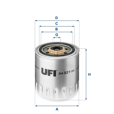 Топливный фильтр   24.321.00   UFI