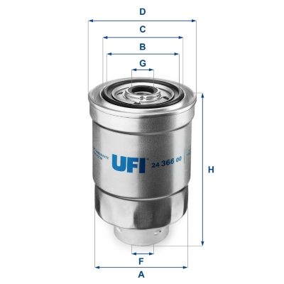 Топливный фильтр   24.366.00   UFI