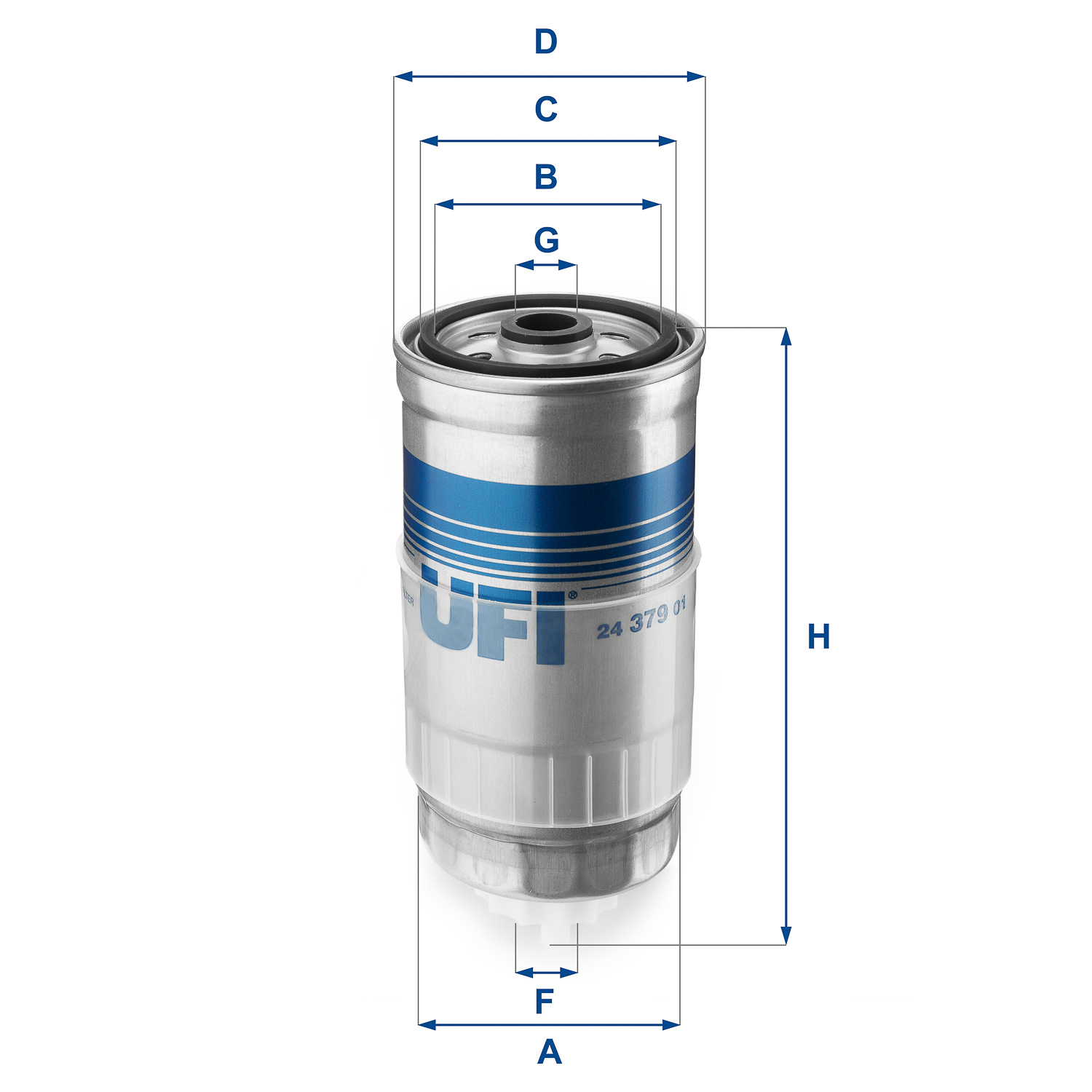 Топливный фильтр   24.379.01   UFI