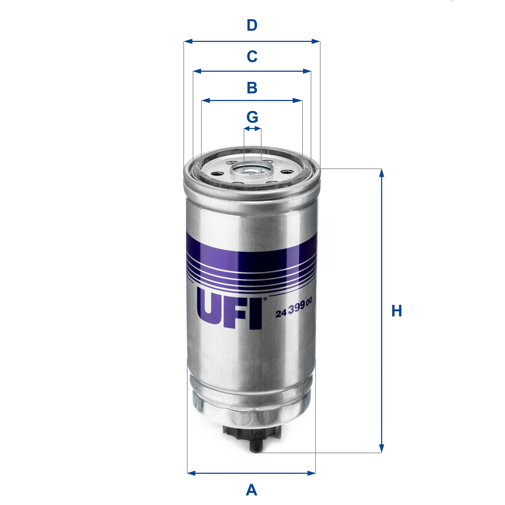 Топливный фильтр   24.399.00   UFI