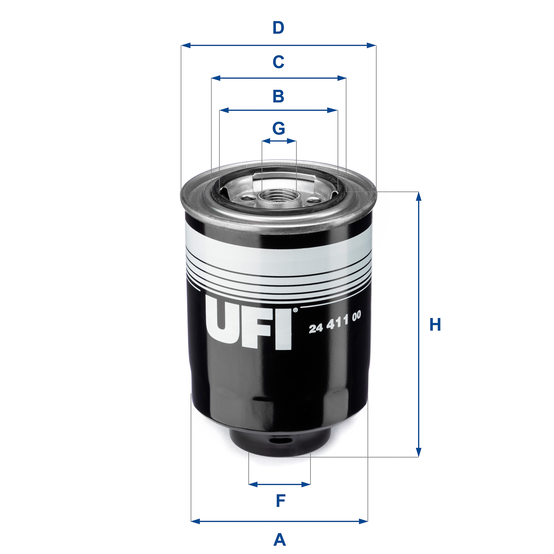 Топливный фильтр   24.411.00   UFI