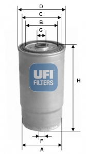 Фільтр палива   24.460.00   UFI