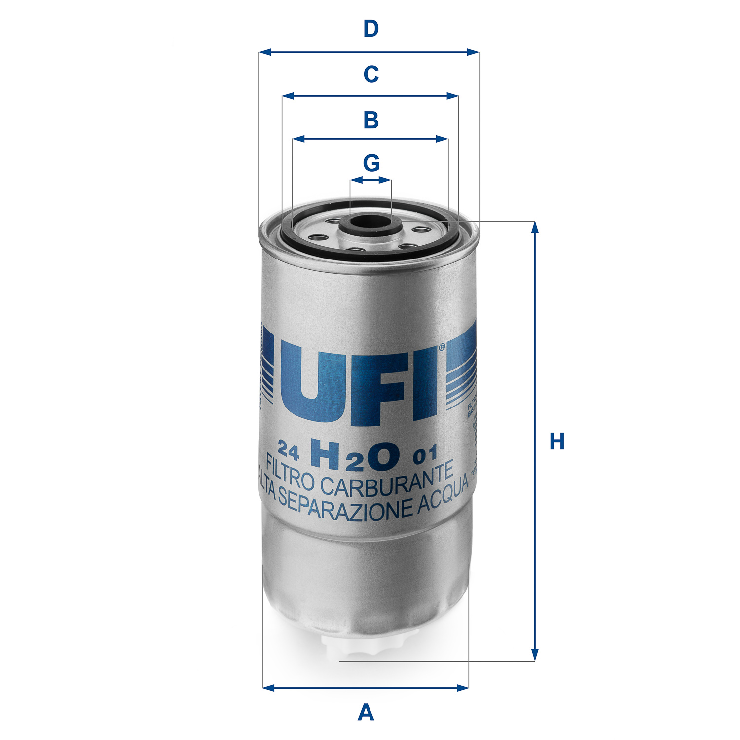 Фільтр палива   24.H2O.01   UFI