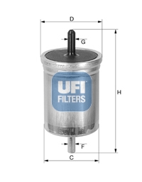 Топливный фильтр   31.513.00   UFI