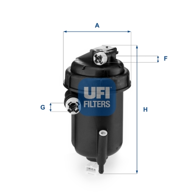 Топливный фильтр, UFI 55.143.00 Топливный фильтр, UFI 55.143.00