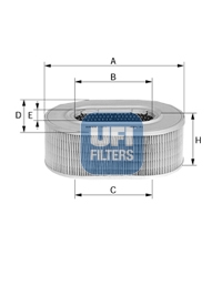 Повітряний фільтр   27.604.00   UFI