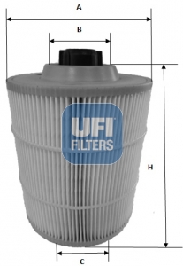 Повітряний фільтр   27.A00.00   UFI