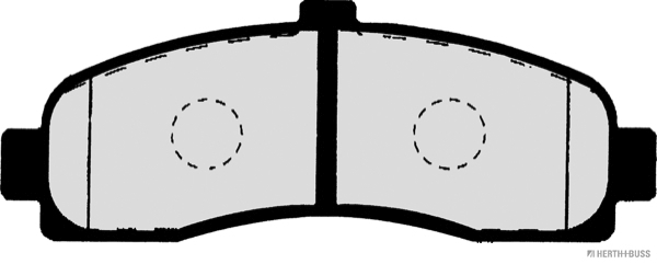 Комплект гальмівних накладок, дискове гальмо, HERTH+BUSS JAKOPARTS J3601053 Комплект гальмівних накладок, дискове гальмо, HERTH+BUSS JAKOPARTS J3601053