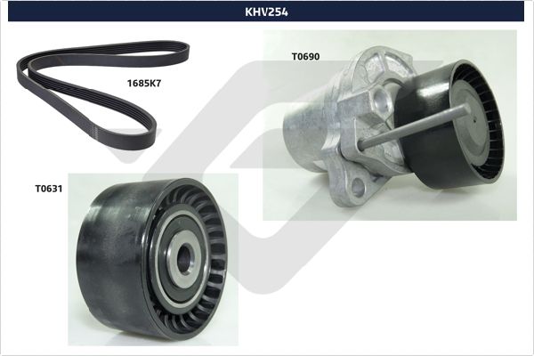 Комплект поліклинових ременів   KHV 254   HUTCHINSON