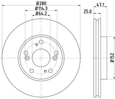 Тормозной диск   MDC1738   MINTEX