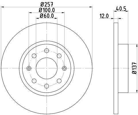 Тормозной диск   MDC1838   MINTEX