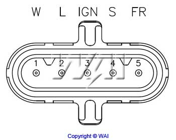 Регулятор генератора IB5300 WAI #2