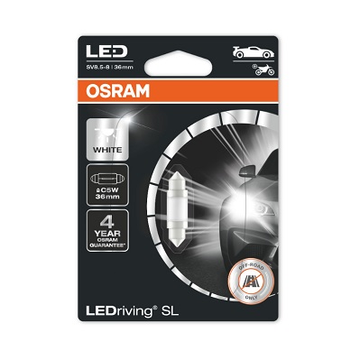 Лампа накаливания, oсвещение салона   6418DWP-01B   ams-OSRAM