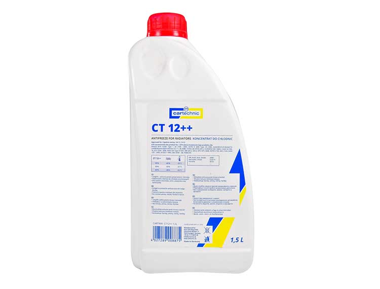 Антифриз CARTECHNIC G12++ красный, концентрат, 1.5 л, CART999CT1215L