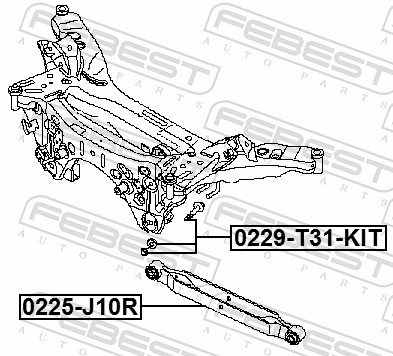 Гвинт для коригування розвалу 0229-T31-KIT FEBEST #1