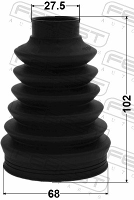 Комплект пилозахисний, приводний вал 2315P-TMT FEBEST #1