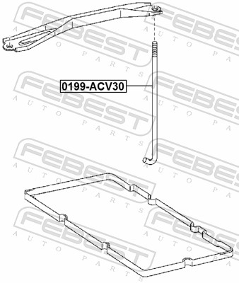 Фіксатор акумулятора 0199-ACV30 FEBEST #1