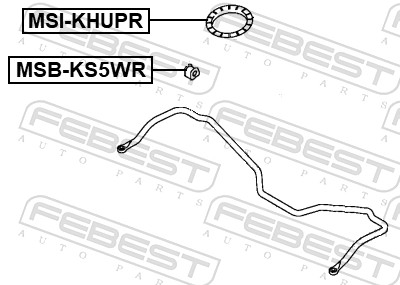 Опора, стабілізатор MSB-KS5WR FEBEST #1